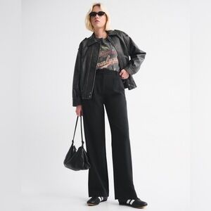 Abercrombie & Fitch Sloane Tailored Wide Leg Pants